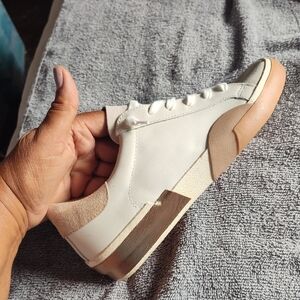 Dolce Vita Cream and Tan Sneakers
